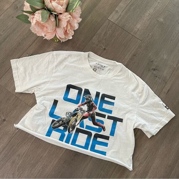 Chad Reed Supercross One Last Ride Upcycle Cropped Top - Picture 2 of 5